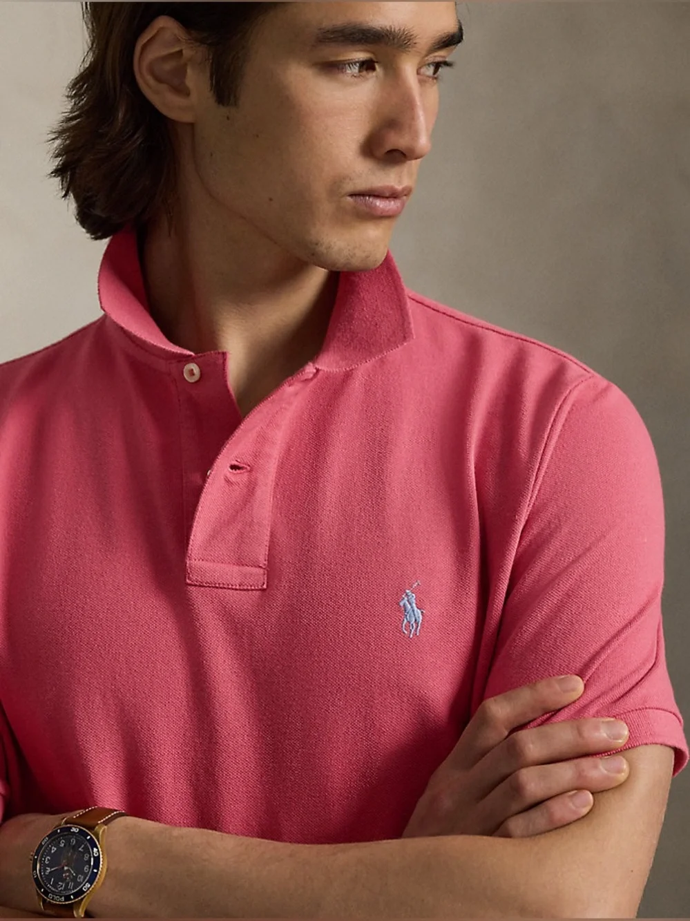 Polo Ralph Lauren Men's Iconic Mesh Polo Shirt Classic Fit Red Sky Cotton XXL